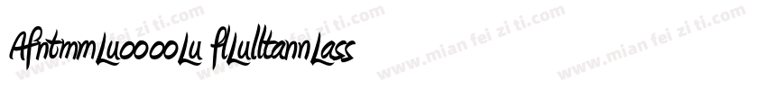 Amienne Regular字体转换